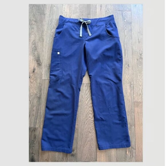 Figs Pants - Figs Technical Collection Scrub Pants Size S Navy Blue Straight Wide Leg Medical